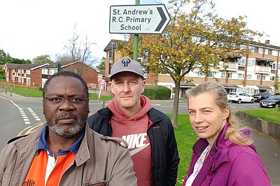 Cllr Ade Adeyemo, Paul McCabe & Cllr Kathryn Thomas