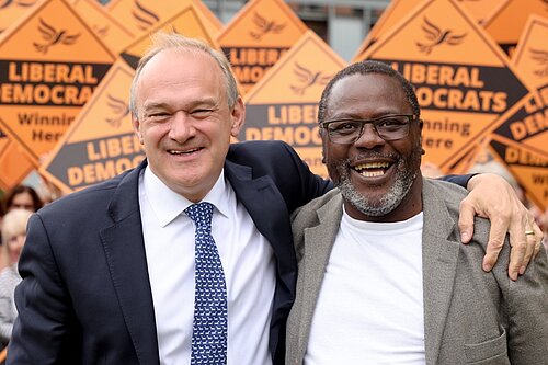 Sir Ed Davey and Cllr Ade Adeyemo