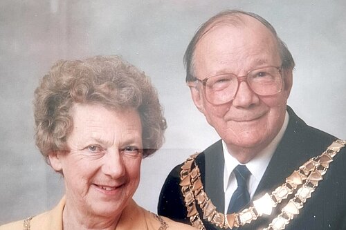 Brian Chapple and his late wife, Brenda